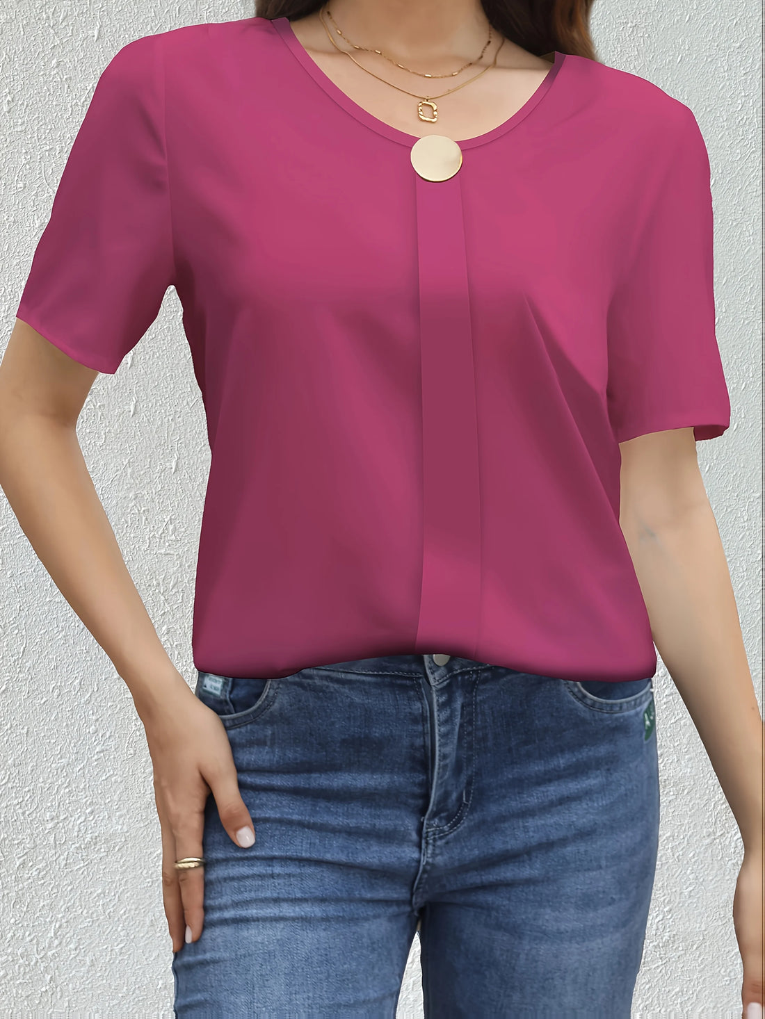 Temperament Loose Woman Shirt Fashion Casual Blouse Elegant short Sleeve Woman Shirt Holiday Weekend Top