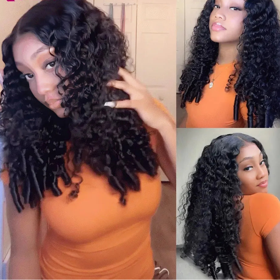 Vietnamese Burmese Curly Glueless Human Hair Wigs Wear And Go 13x6 13x4 360 HD Full Lace Frontal Wig Lace Front Human Hair Wigs