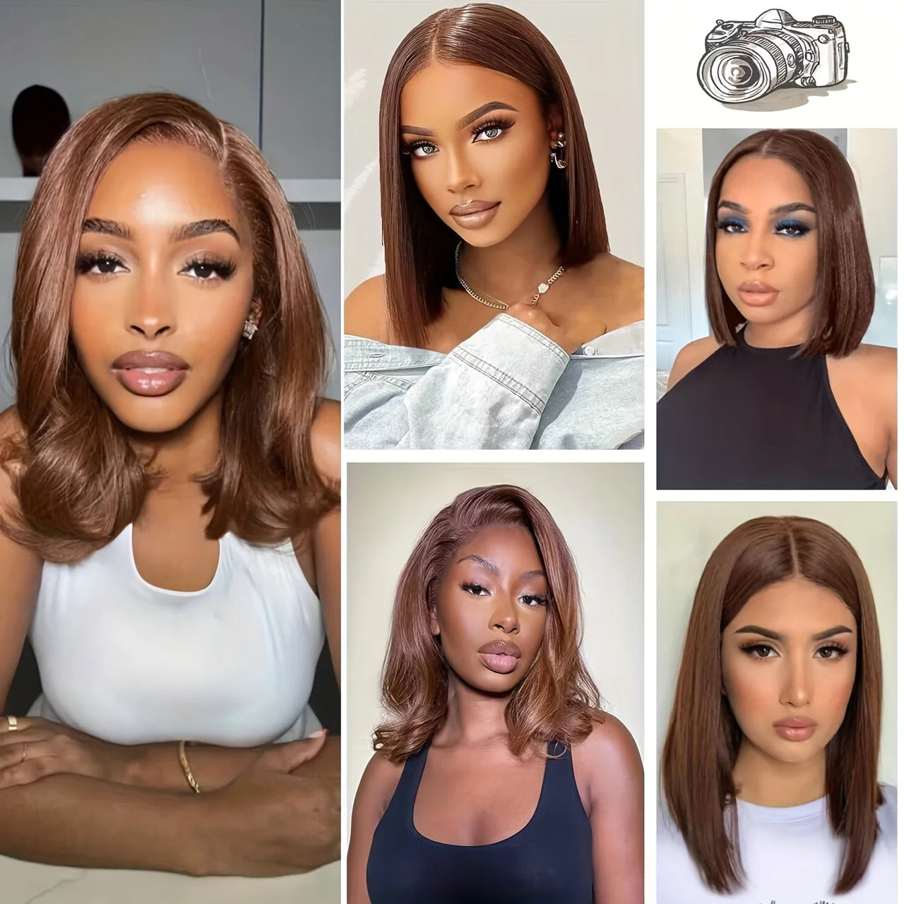 Looking 13x4 Lace Front Wig Human Hair - 200% Density 